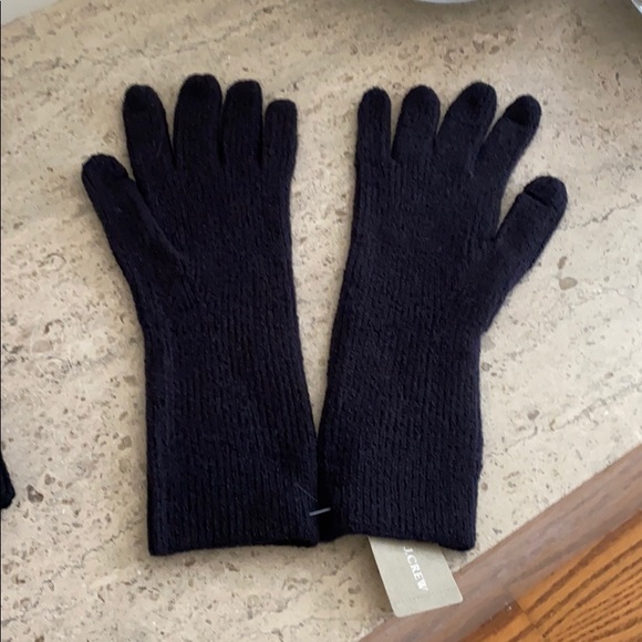 J. Crew Ribbed texting gloves and beanie hat - Picture 4 of 5